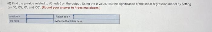 3 decimal places.) (2) Report R2 and R2 as shown on the