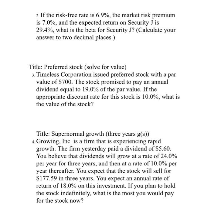 Please show what formula was used/work? show formulas used/ work 2. If