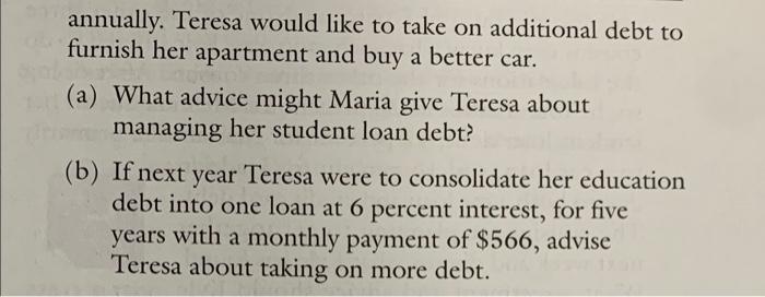 why not? CASE 2 Victor and Maria Advise Their Niece Victor and