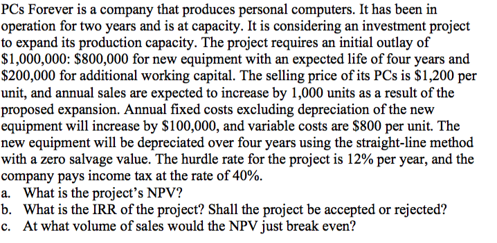  Please answer this question by using EXCEL and show the EXCEL