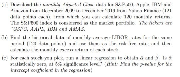 the market portfolio, and r is the return of an asset. The