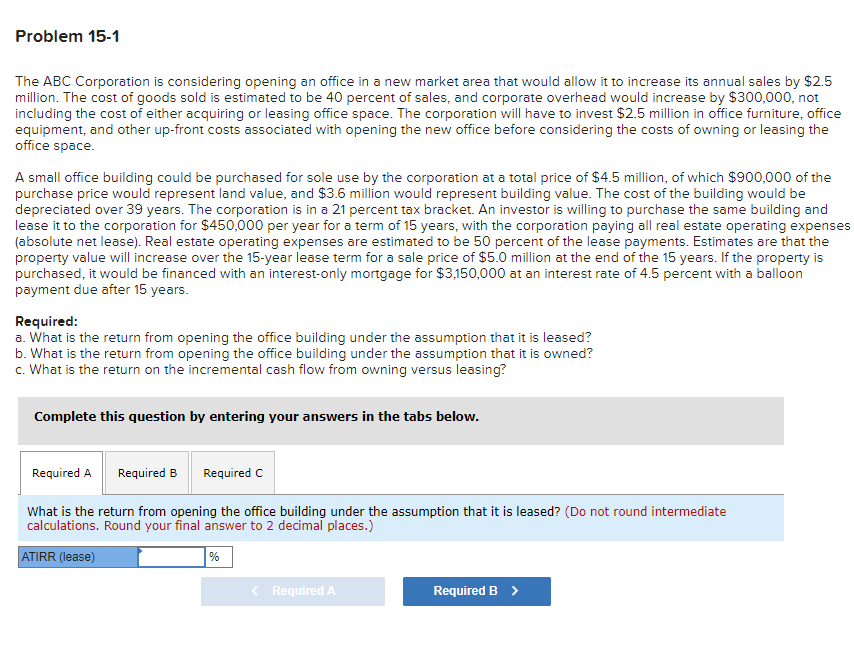  I will give upvote if answer are correct The ABC Corporation