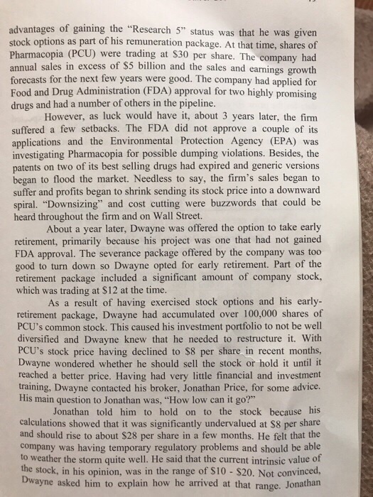 at his desk wondering what he should do. Having opted for early