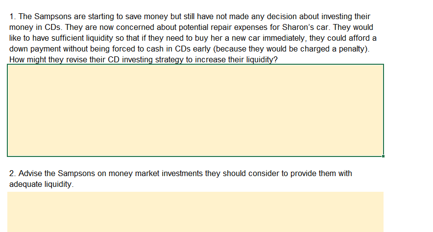 per month. This money will be placed in CDs every month, which