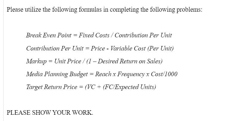 Hello, please see attached. Also please note this is one question with