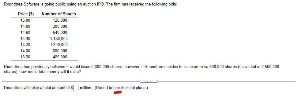  Roundtree Software is going public using an auction IPO. The firm