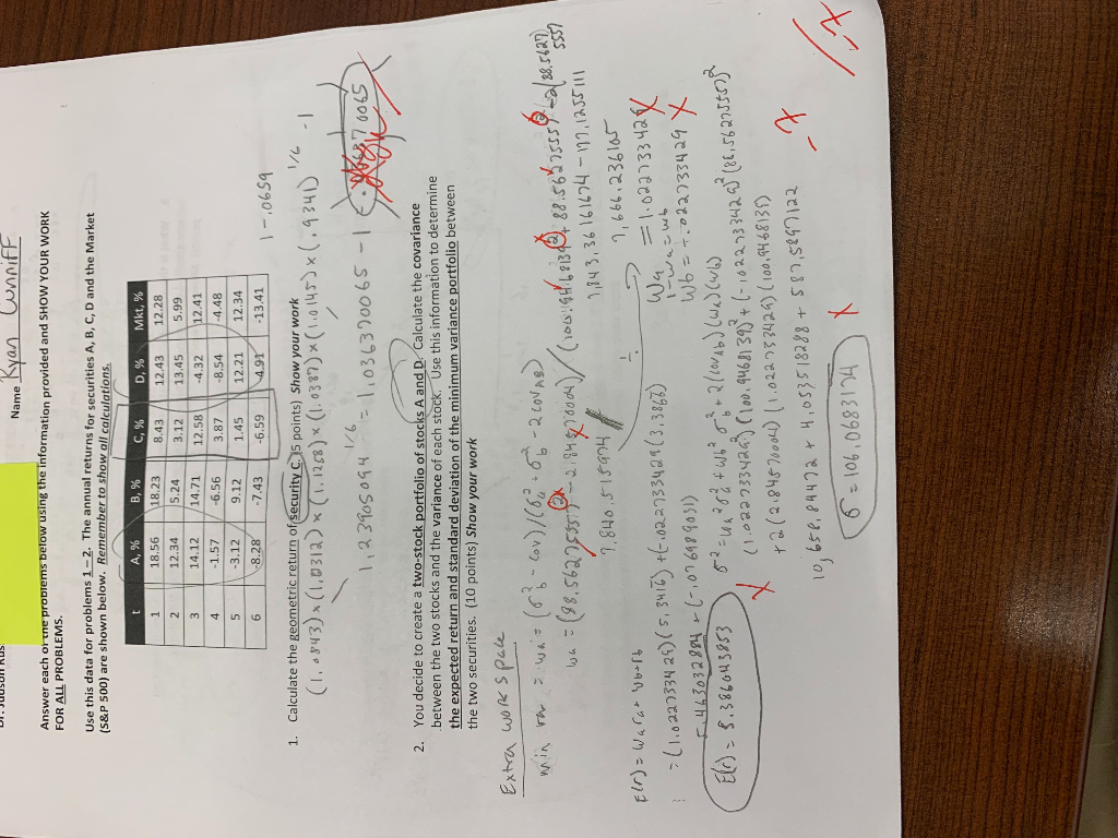 Can I get Help with number two please? DI. JUUSUIINUS Name