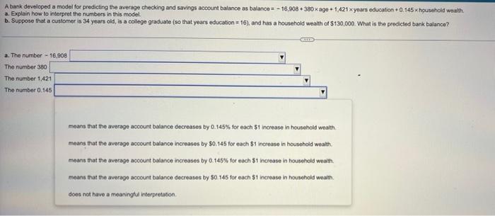 b. Suppose that a customer is 34 years old, is a college