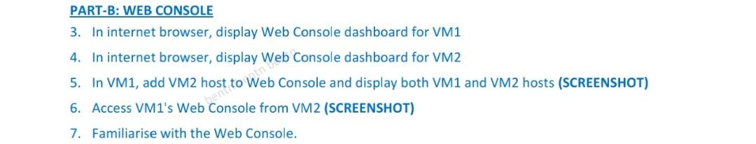  need help with this web console questions in linux centos 8