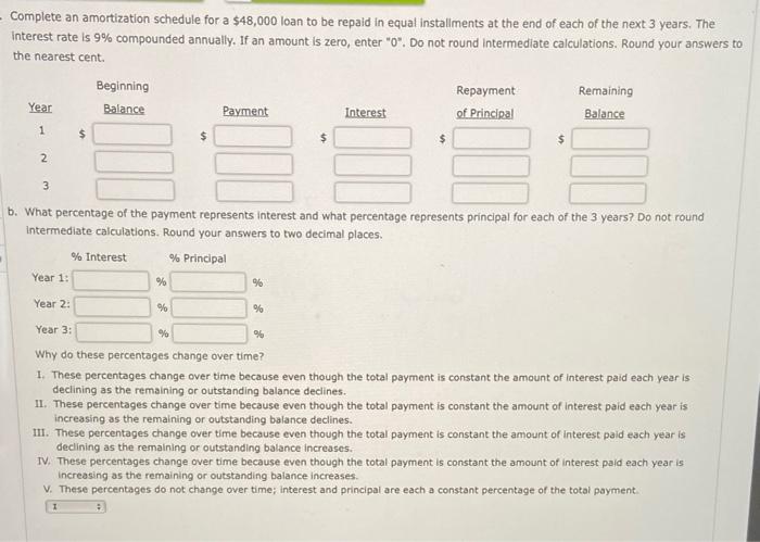 Please show chart that I have below... thank you Complete an amortization