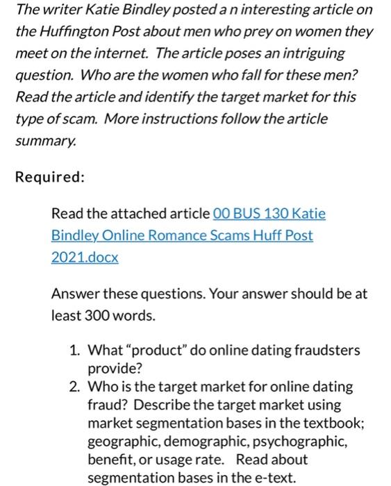 discussion help please e Huffington Post about men who prey on women