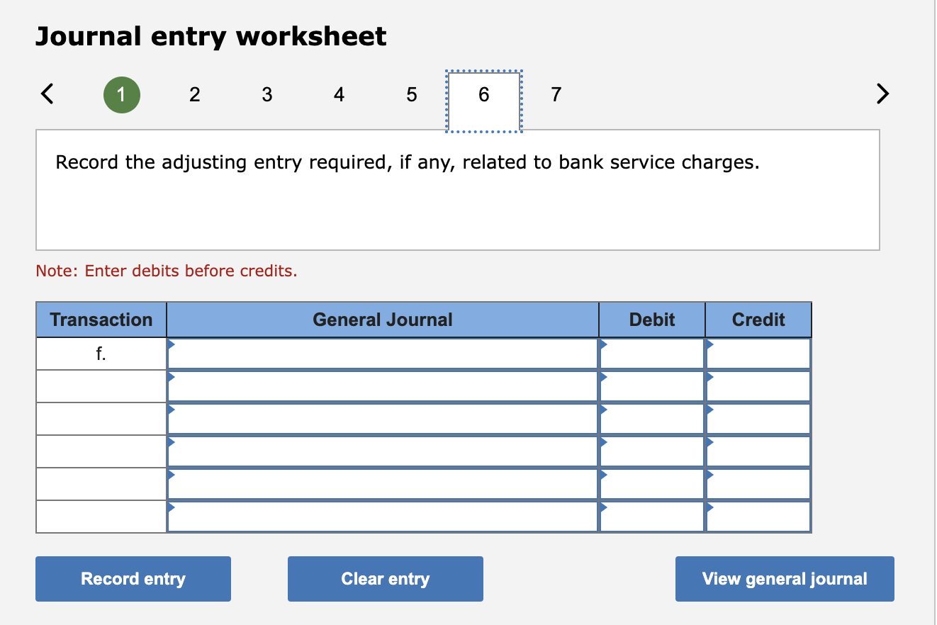if any, related to the outstanding checks. Note: Enter debits before credits.