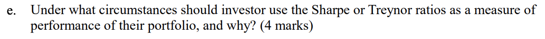 Return (%) -2.8 -2.3 -3.1 1.2 2.6 4.3 a. For each manager,