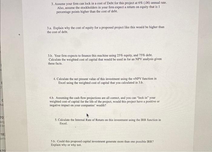 up in an Excel spreadsheet and answer all the questions clearly marked