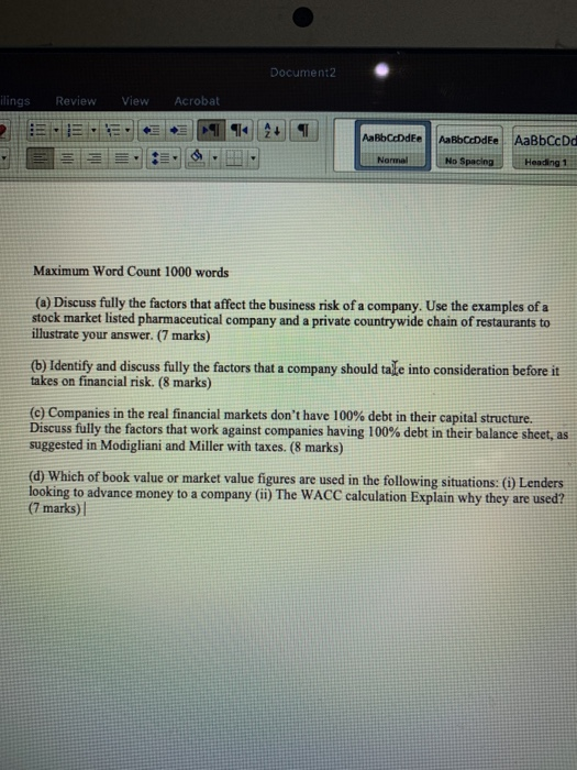  Document2 View Acrobat ilings Review E.E. 12+ AaBhCode AaBCODE AaBbCcDd Normal