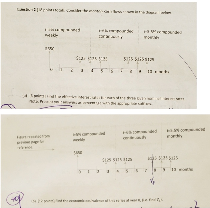  Do not use excell or any software. Use formulas/equations, and show