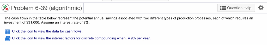 below represent the potential annual savings associated with two different types of