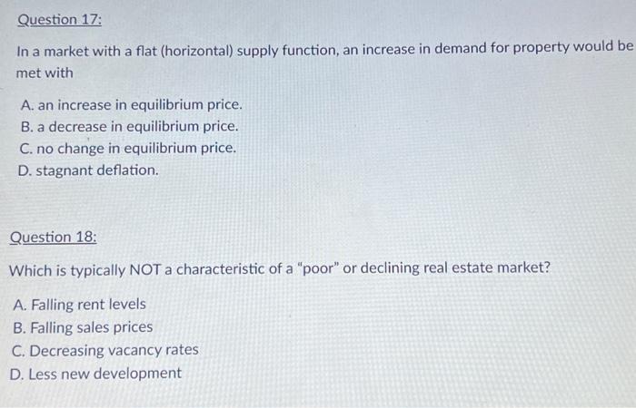  In a market with a flat (horizontal) supply function, an increase
