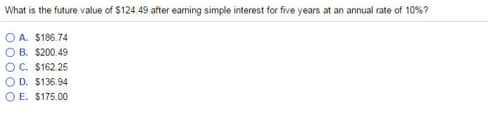 interest is that O A. Simple interest is only paid at the