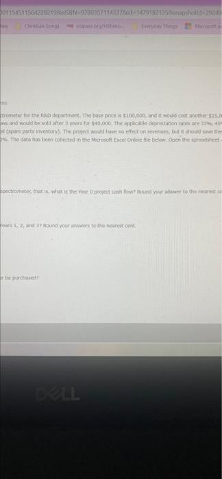 would reare an $12,000 increase on net operating working capital (spare parts