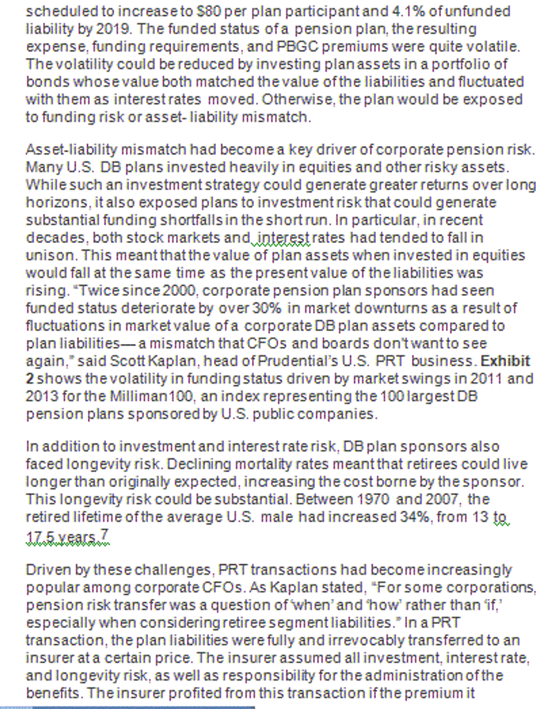 manage Pension risk in Asset-Liability Management Company? 2-Discuss the role of Prudential