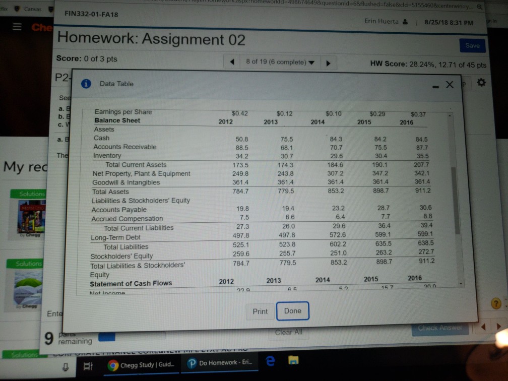 Assignment 02 Score: 0 of 3 pts P2-13 (similar to) HW 8