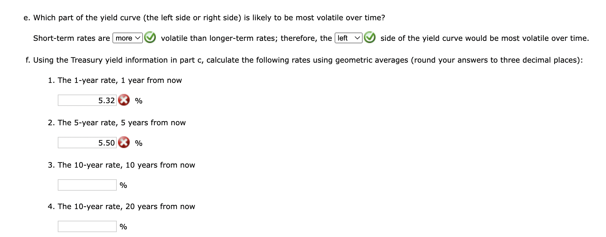 intermediate calculations. Download spreadsheet Interest Rate Determination and Yield Curves-585429.xlsx a. What