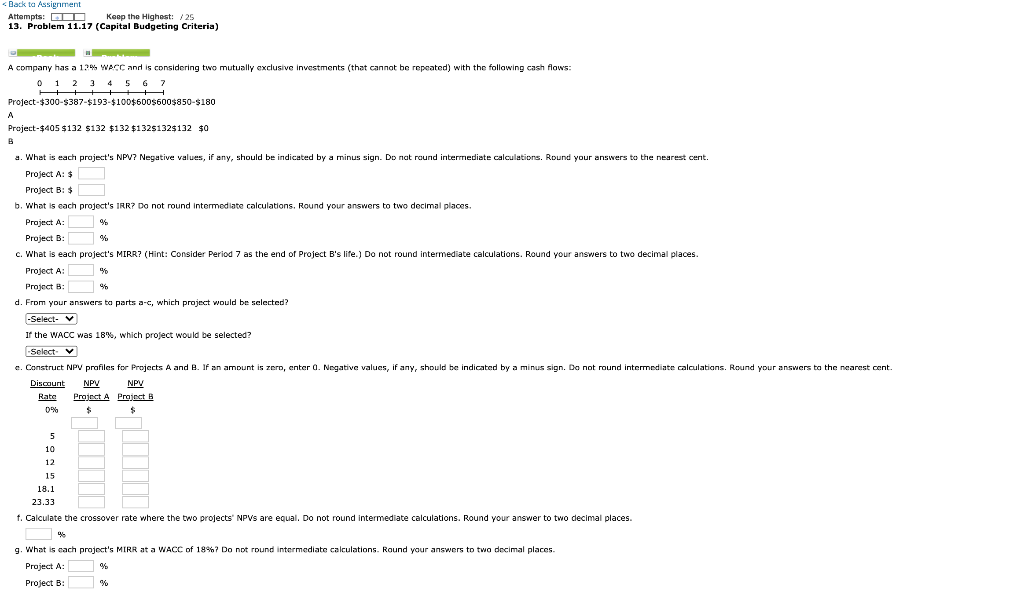 Back to Assignment Attempts: DD Keep the Highest: /25 13. Problem