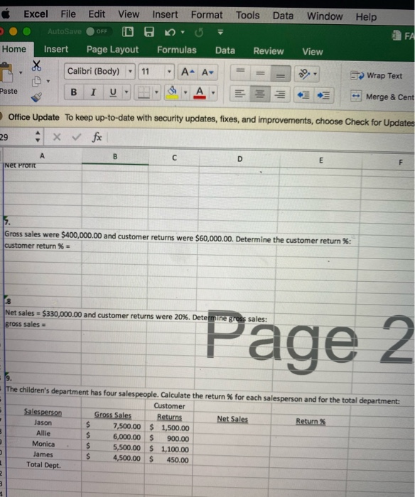  Window Help FA ExcelFile Edit View Insert Format Tools Data bo