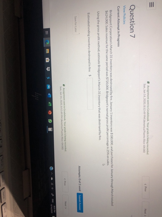  Assignment sent to Gradebook. Your grade is being recorded Sun, Jun