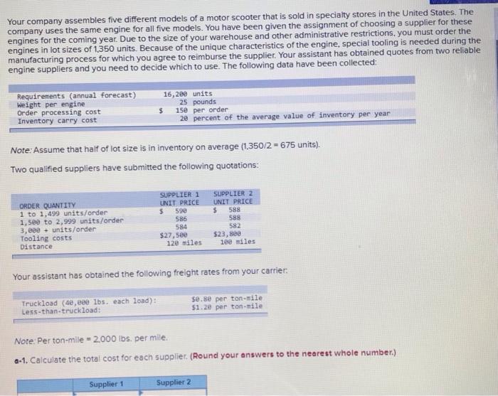 O Supplier 2 b-1. If you could move the lot size up