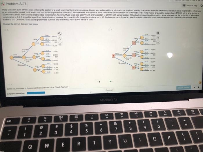  Problem A.27 O Manbulda large video rent section or malone in