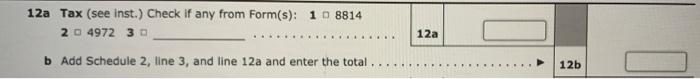 could I get help with form 1040, 12a. I don't understand what