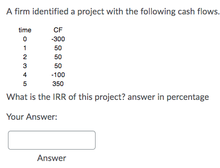 the WACC of this firm is 6.0%, what is the NPV of