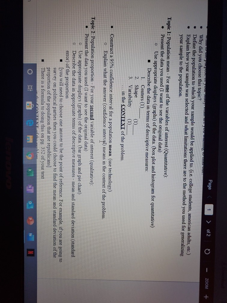 a problem with this. Page of 2 ZOOM + Why did you