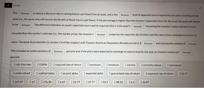 readings for the week. You may take this as many times as