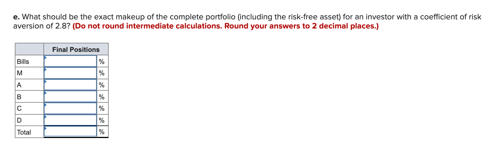 (%) Beta Deviation (%) Stock A 17 1.3 66 Stock B 16