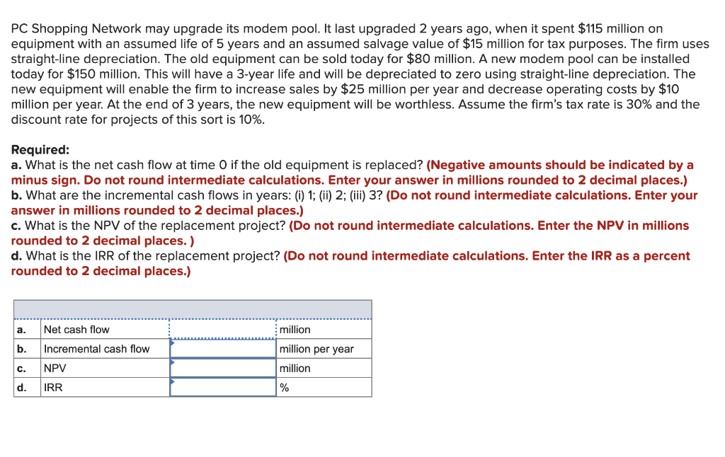  PC Shopping Network may upgrade its modem pool. It last upgraded