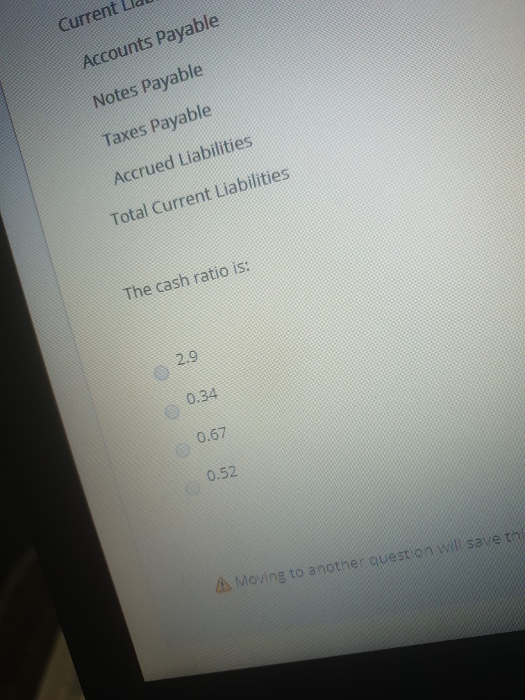 working capital accounts at December 31, 2019, are given below: Current Assets