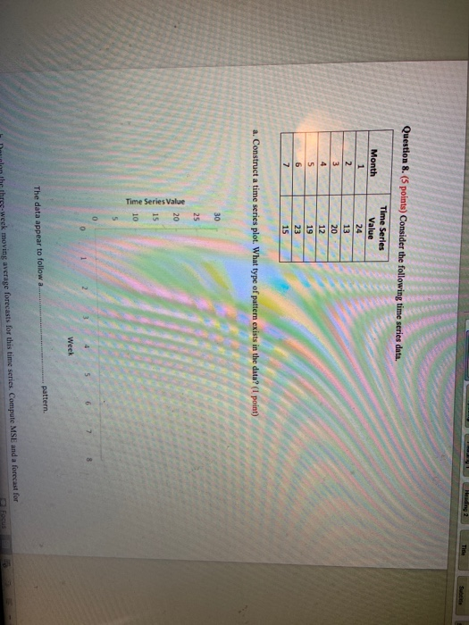  Heading 2 Title Question 8. (5 points) Consider the following time
