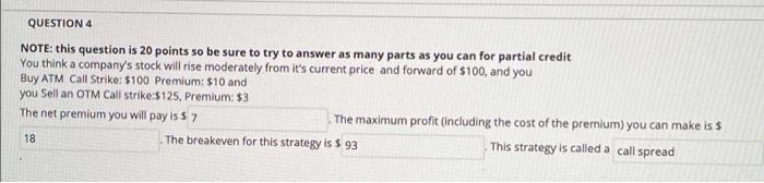 points so be sure to try to answer as many parts as