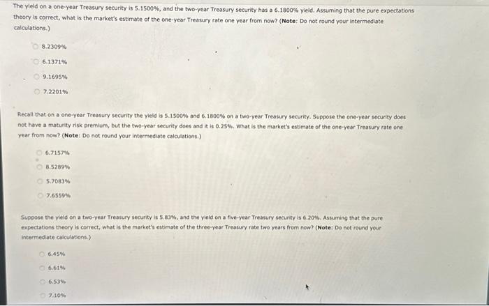 interest rates can be used to estimate future short-term interest rates. Based