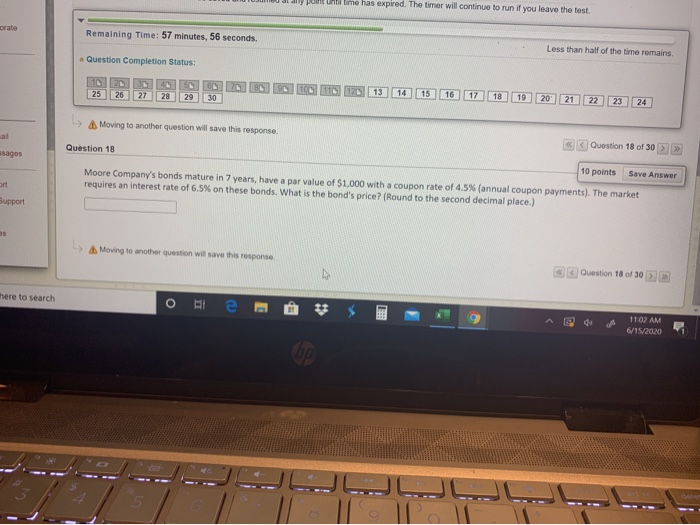  point until me has expired. The time will continue to run