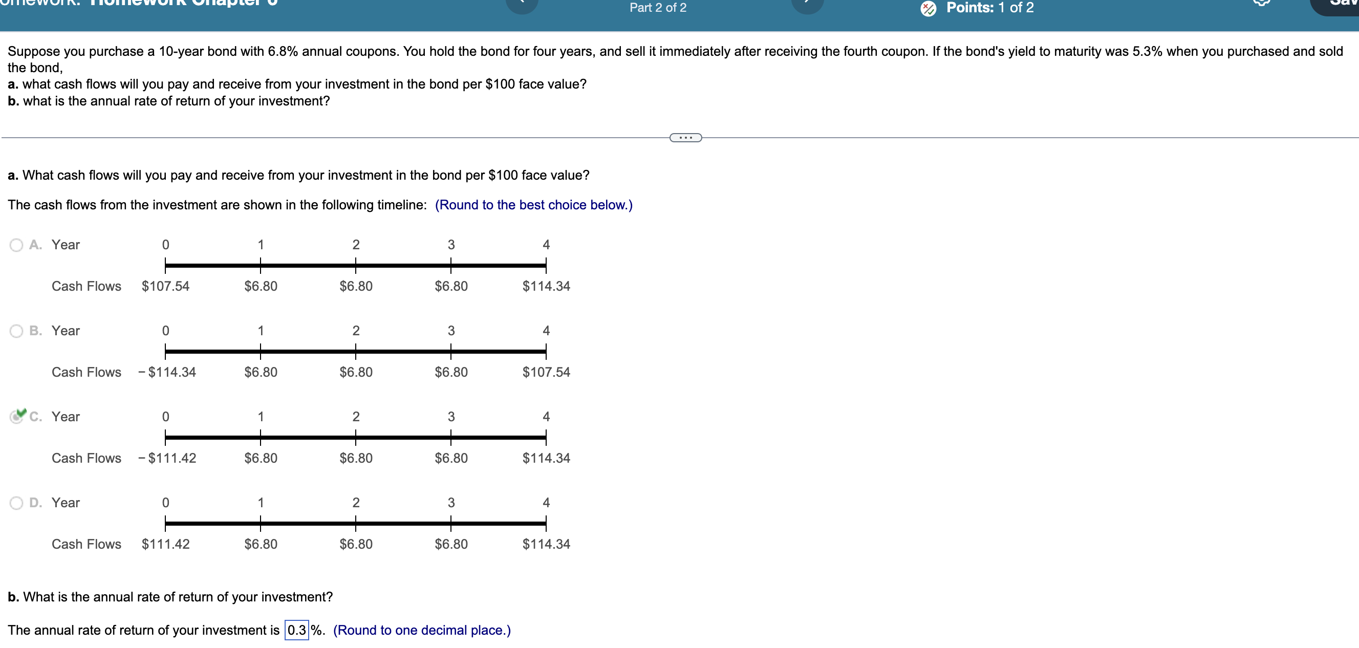 Please solve the following (For the first question, I already did part