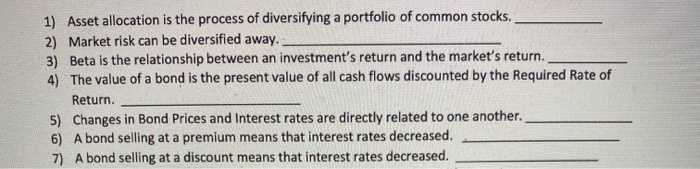 hi, could you please simply answer these as true or false 1)