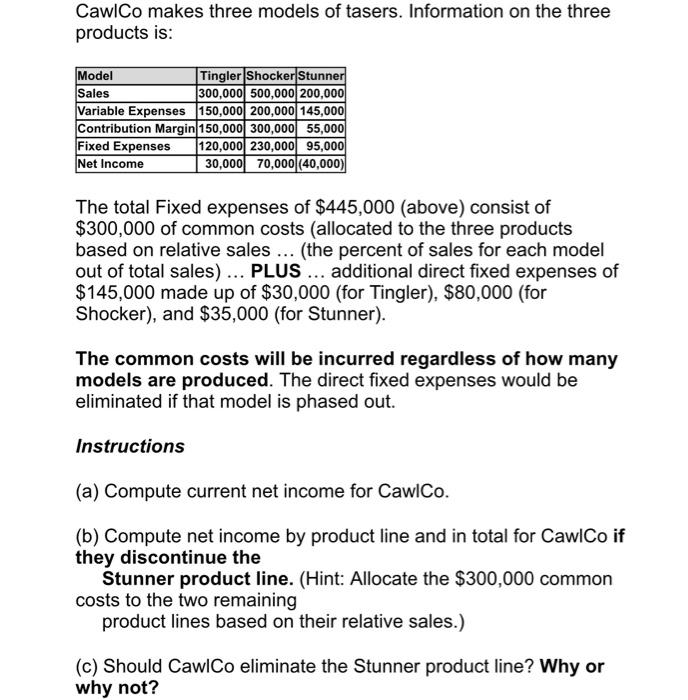 I need help with A,B and C. Please show work so I