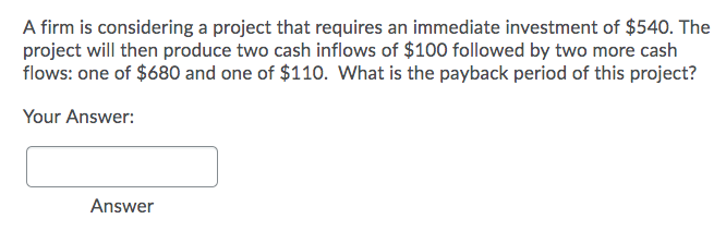 $480. Then it will produce one last cash flow of 1,400. If