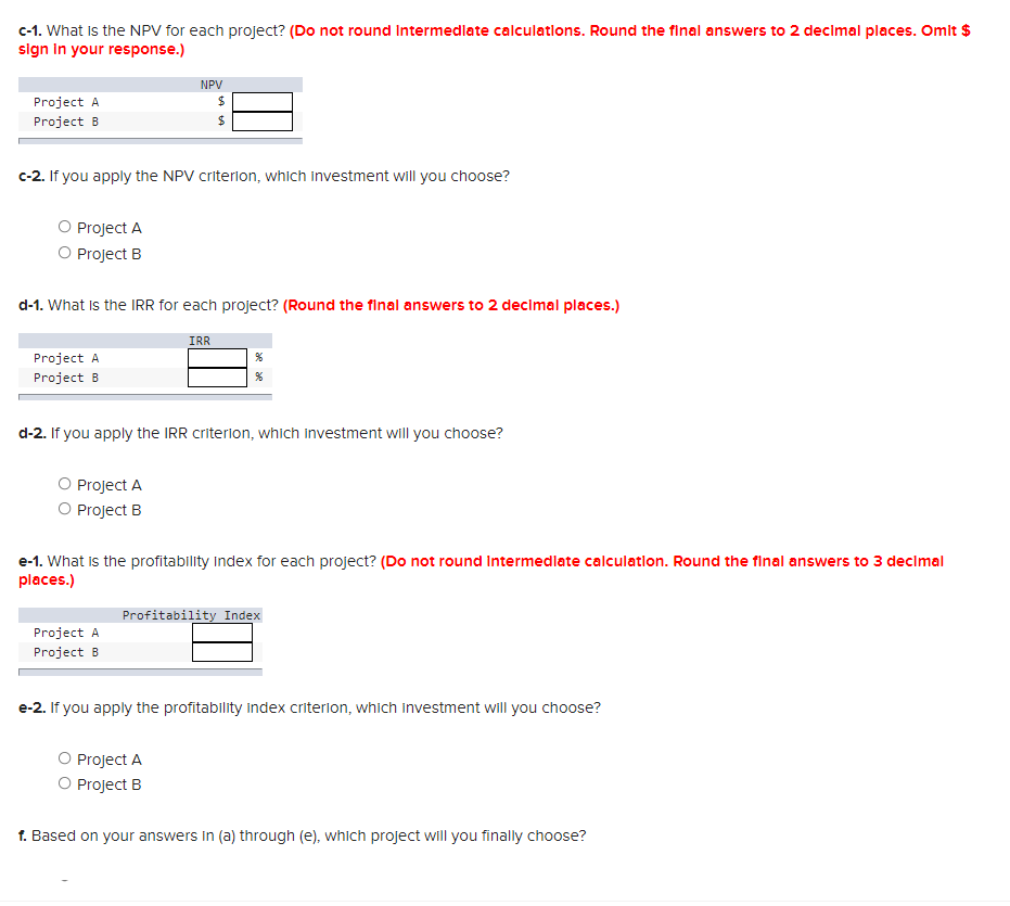 F I have answers from a1- d2 A1 3.31 YEARS , 2.1