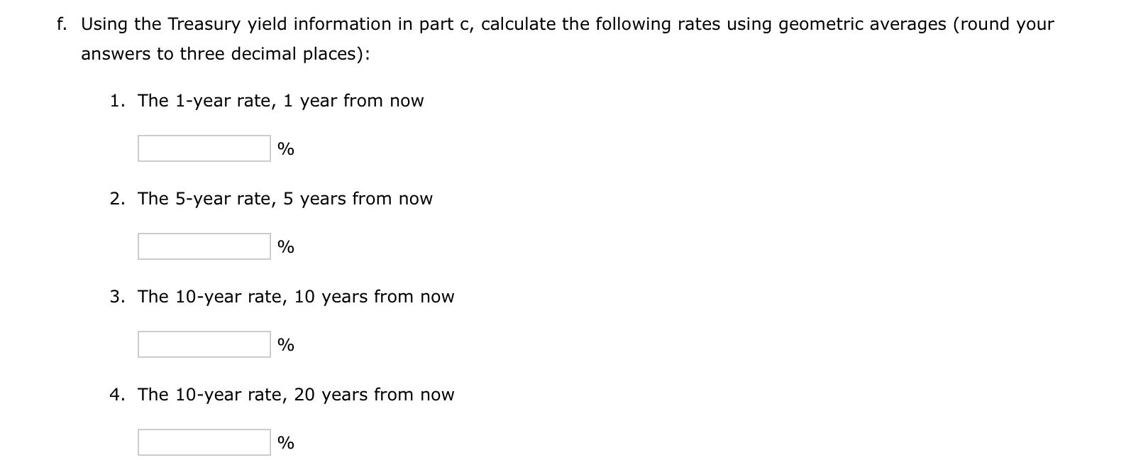 of the yield curve. Maturity Yield 5.27% 1 year 2 years 5.37