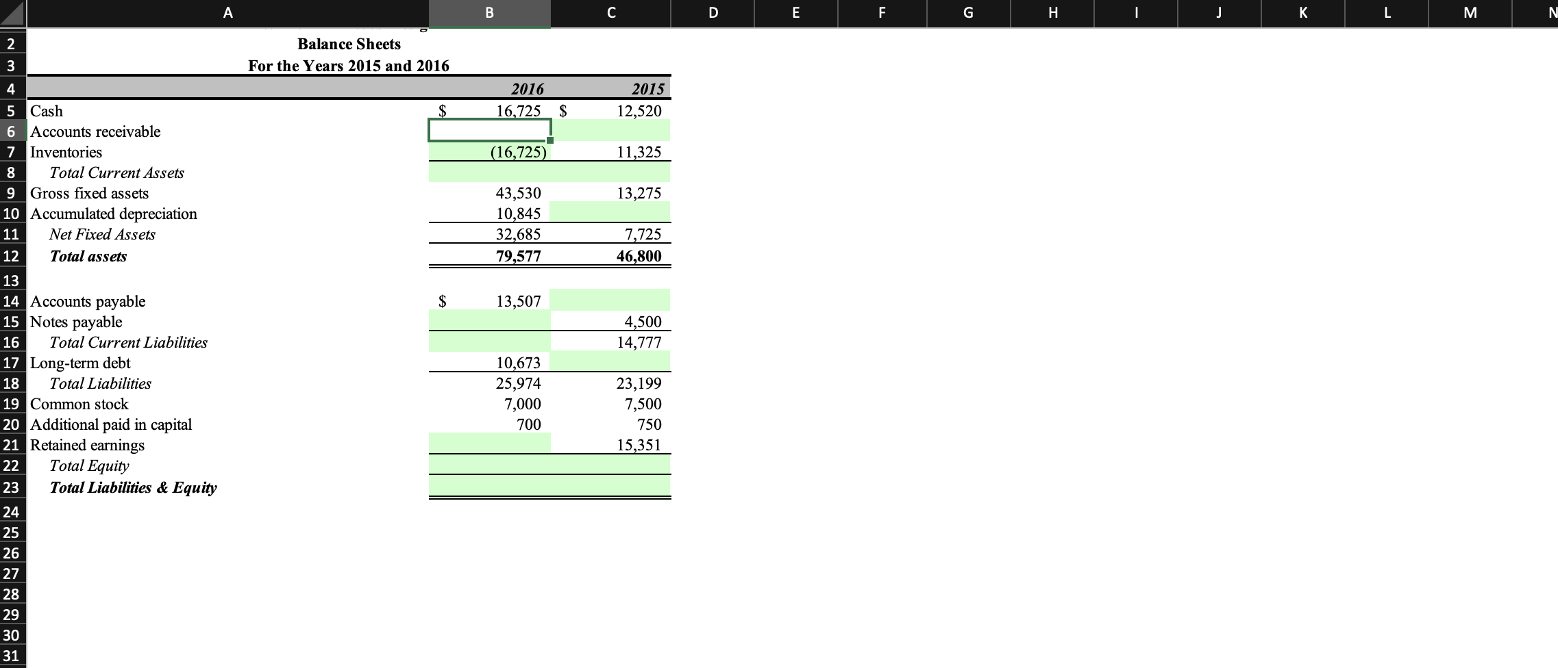The second sheet is for CM BS